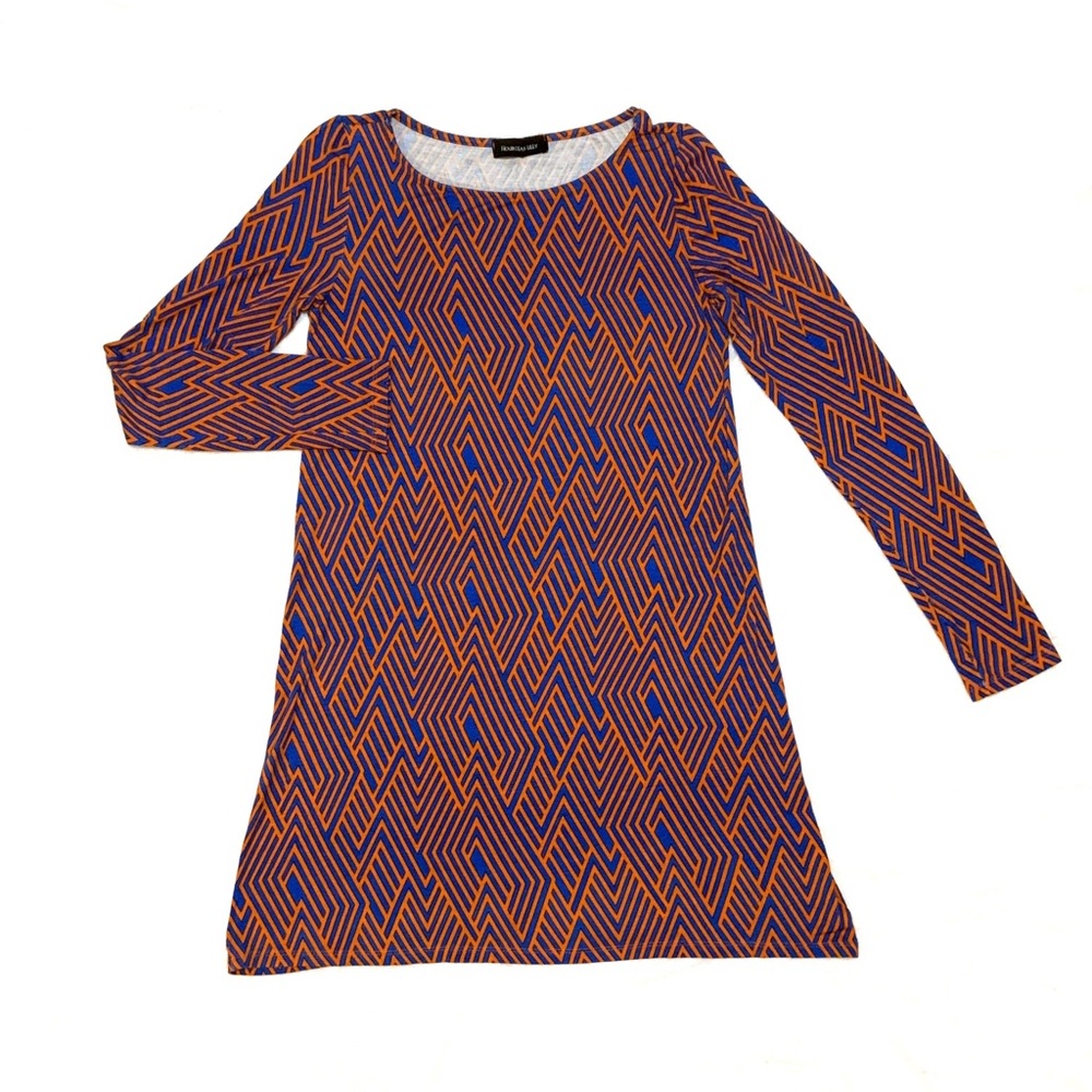 {Hourglass Lilly} orange & blue tunic
